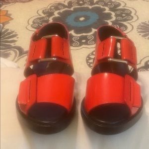 Red sandals brand new without tags